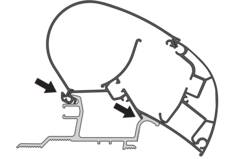 Dometic adapter PR napellenző felszerelő készlet