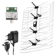 Emos EM-030 DVB-T2, DAB, LTE/4G szűrő kültéri TV antenna J0666