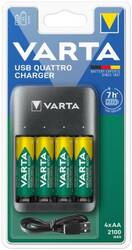 Varta Value Usb Quattro töltő + 4db AA 2100 mAh akkumulátor