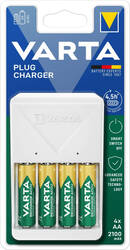 Varta Plug Charger + 4pcs AA 2100 mAh Battery