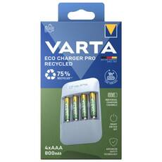 Varta Eco Charger Pro Recycled töltő 4x AAA 800 mAh akkumulátorral