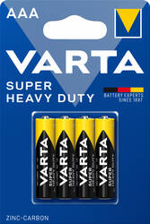 Varta Super Heavy Duty Micro AAA R3 Dry Cell BL4