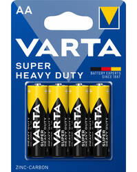 Varta Super Heavy Duty AA R6 Dry Cell BL4