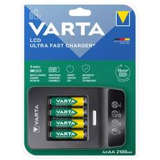 Varta Ultra Fast 15-minute Quick Charger + 4pcs AA 2100 mAh Battery