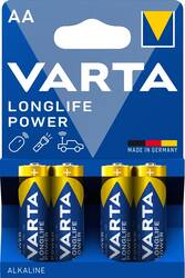 Varta Longlife Power ceruza AA LR06 elem BL4