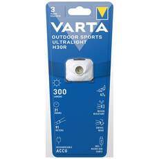 Varta Outdoor Sports Ultralight H30R White Rechargeable Headlamp